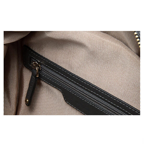 backpack inside zipper pocket details