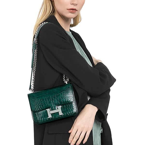 Designer fashion handbag with accordion side (5)